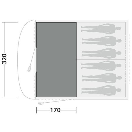 Килим за палатка Easy Camp Carpet Edendale 600