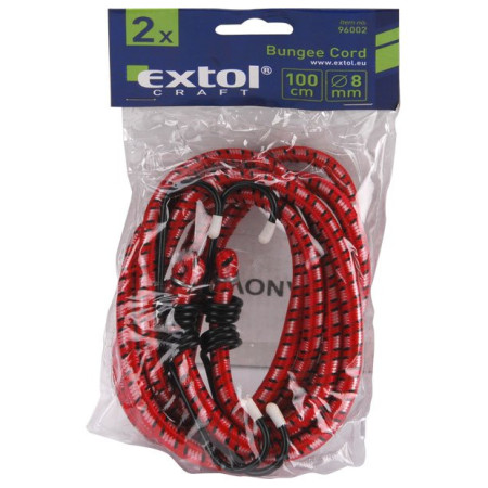 Ластици за багаж Extol Затягаща гума с куки 100см x 8