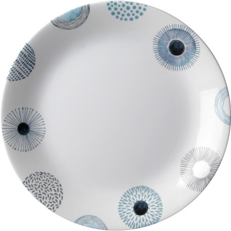 Чиния Brunner Dinner plate ø 25 cm White бял / син
