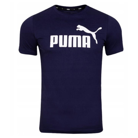 Мъжка тениска Puma ESS Logo Tee тъмно син Blue