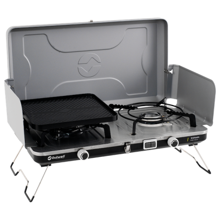 Къмпинг котлон Outwell Merapi Pro Duo Deluxe сребърен Silver Grey