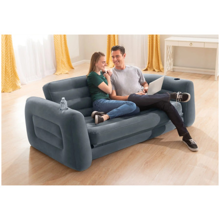 Надуваем фотьойл Intex Pull-out Sofa