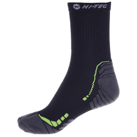 Чорапи Hi-Tec Ranas черен Black/DarkGrey/AppleGreen