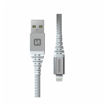 Кабел Swissten Kevlar USB / Lightning 1,5 m бял white