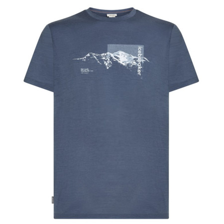 Функционална мъжка тениска Icebreaker Men M 150 Tech Lite SS Tee Pure Altitude сив/син Dawn