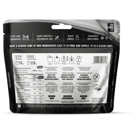 Дехидратирана храна Lyo food Овесен паясам