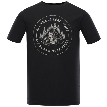 Мъжка тениска Alpine Pro Lefer черен/сив