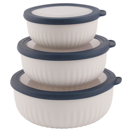 Комплект купи Outwell Cookout Bowl Set with Lids бежов / син Blue & Grey