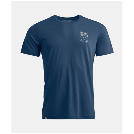 Функционална мъжка тениска Ortovox 150 Cool Mtn Mission Ts M тъмно син Deep Ocean