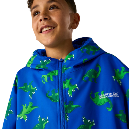 Детски дъждобран Regatta Junior Changing Robe Olymp Blue Dino
