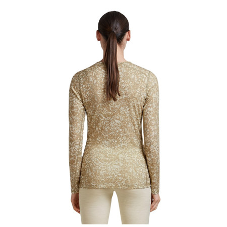 Дамска функционална блуза Icebreaker Women M 200 Oasis LS Crewe Moss BloomAOP