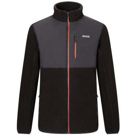 Функционален мъжки суитшърт Regatta Morran WR fleece черен/оранжев Blk(BurntHn)