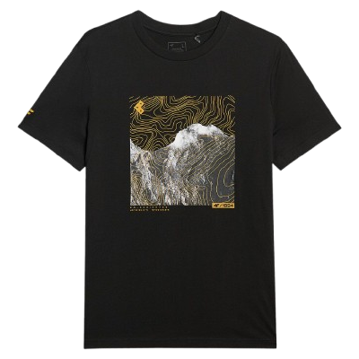 Мъжка тениска 4F Tshirt M3122 черен DEEP BLACK