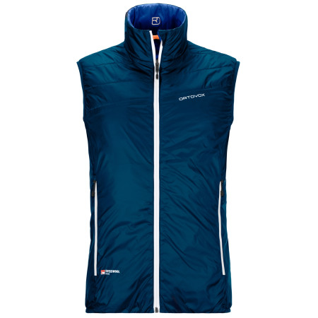 Мъжка жилетка Ortovox Swisswool Piz Cartas Vest M тъмно син PetrolBlue