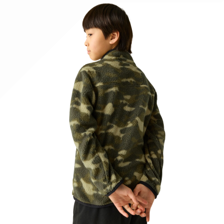 Детски функционален суитшърт Regatta Junior Frankie Warm Fleece Bark Green Camo