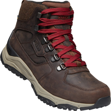 Дамски обувки за трекинг Keen Innate Leather MID WP W червен Chestnut/RedDahlia