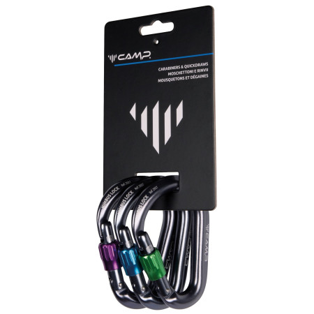 Комплект карабинери Camp Nimbus Lock 3 Pack сив