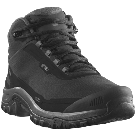 Мъжки зимни обувки Salomon Shelter Waterproof черен Black / Asphalt / Castlerock