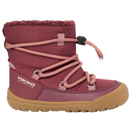 Детски зимни ботуши Viking Outdoor Footwear Birch Barefoot Warm WP Pull-on Wine