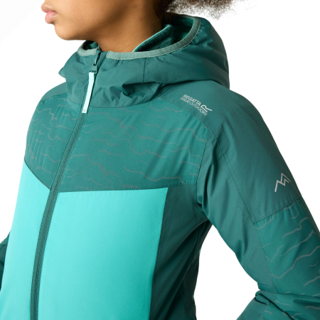 Детско зимно яке Regatta Illuma Reflective Jacket Mediterranea/Turquoise