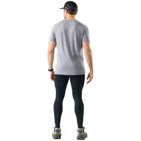 Функционална мъжка тениска Smartwool Men's Moose Mode Active Short Sleeve Gra