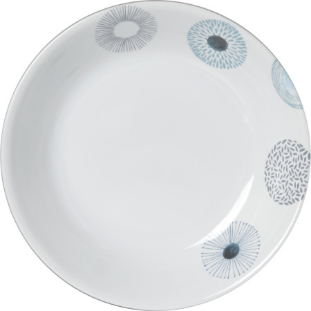 Чиния Brunner Deep Plate ø 21cm бял / син