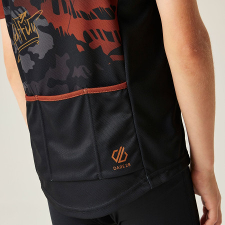Детска колоездачна фланелка Dare 2b Dynamite Jersey Blk Graffiti