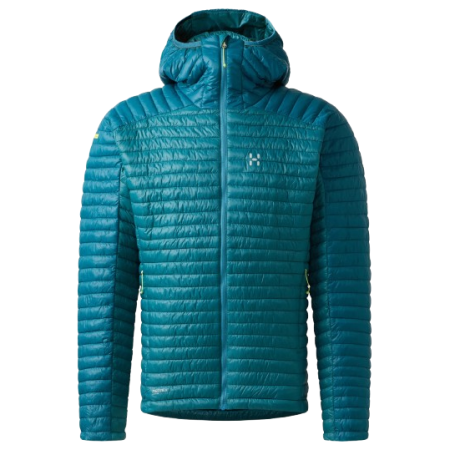 Мъжко яке Haglöfs L.I.M Mimic Hood II светло син Mountain Teal/Deep Teal