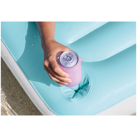 Надуваем дюшек Intex Water Lounge