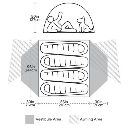 Палатка Big Agnes Copper Spur Hv UL4 2025