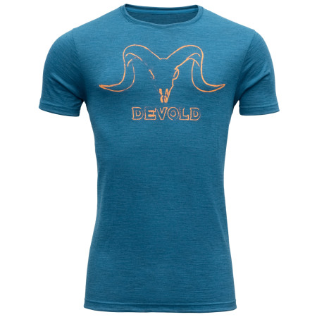 Мъжка тениска Devold Skull Man Tee син BlueMelange