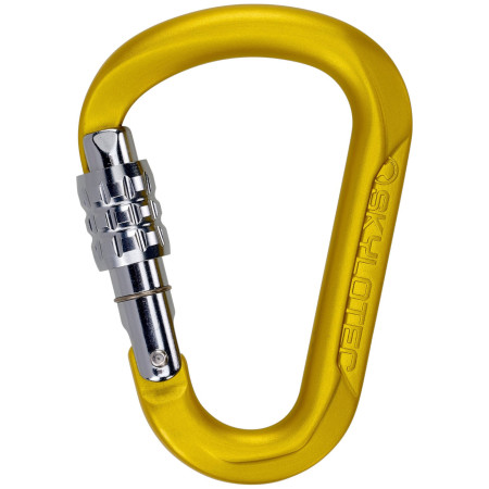 Карабинер Skylotec Tondo SG (screw gate) сив/жълт Mustard/Silver