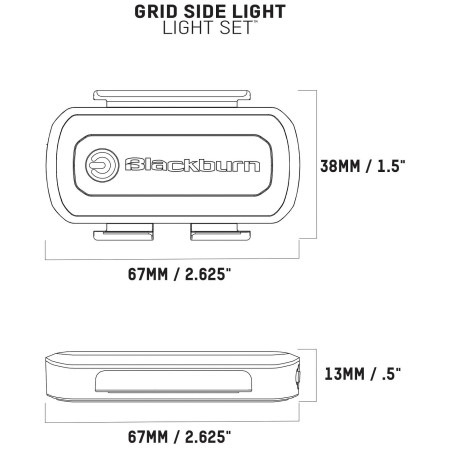 Предна светлина Blackburn Grid Side Light Set