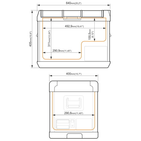 Kомпресорен хладилник Yolco GCX37