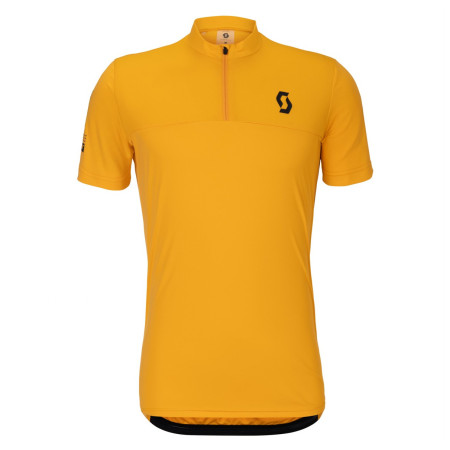 Мъжка колоездачна фланелка Scott Jersey M's Endurance LT SS жълт gleam orange