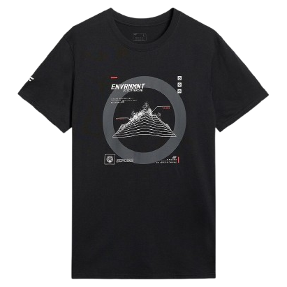 Мъжка тениска 4F Tshirt M3120 черен DEEP BLACK