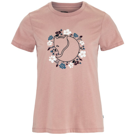 Дамска тениска Fjällräven Fjällblomster Fox T-shirt W розов Chalk Rose