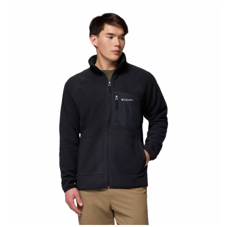 Мъжки суитшърт Columbia Fast Trek™ Overlay Full Zip черен Black