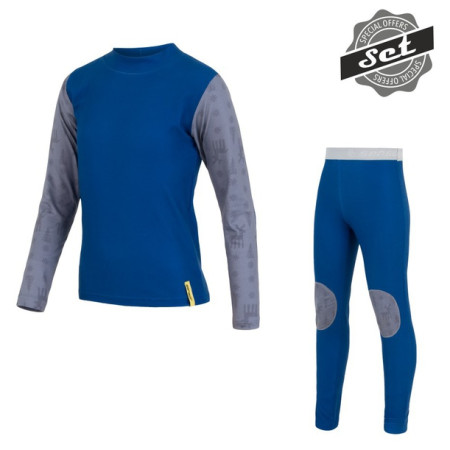 Детски сет Sensor Flow Set triko + долно бельо син Blue/Reindeer