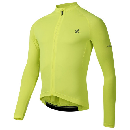 Мъжка колоездачна фланелка Dare 2b Lightning Long Sleeve Jersey жълт Fluro Yellow