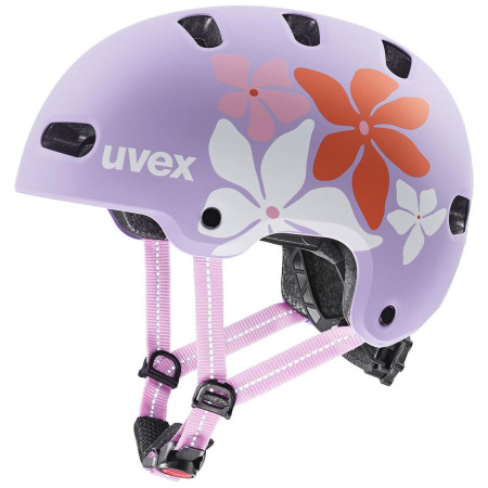 Детска колоездачна каска Uvex Kid 4 Style лилав flower lilac matt