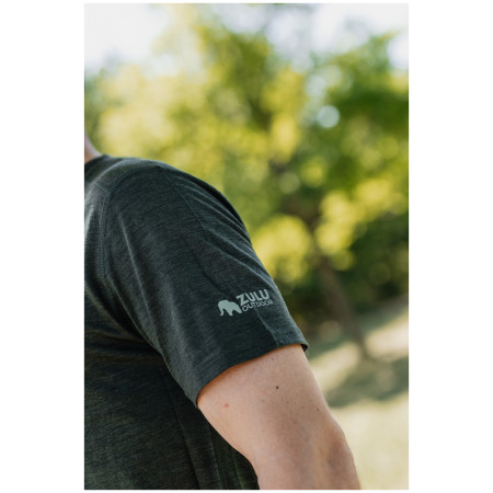 Мъжка тениска Zulu Merino Fire 160 Short Comfy