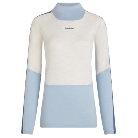 Дамска функционална блуза Icebreaker Women Mer 200 Oasis+ LS High Neck бял / син Zin/Ecrht/Dw/Cb