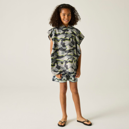 Детско пончо Regatta Kids Towel Robe DrkStrmCamo