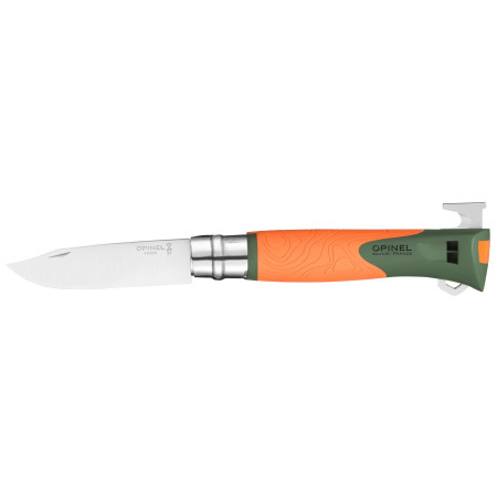 Нож Opinel VRI N°12 Inox Explore s odstraňovačem klíšťat оранжев