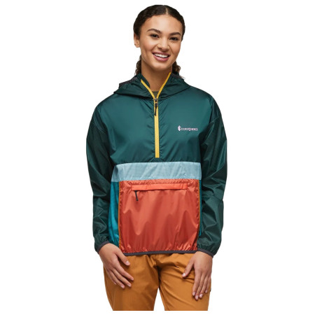 Дамско яке Cotopaxi Teca Half-Zip Windbreaker зелен/оранжев Super Food