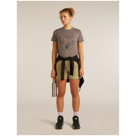 Дамска тениска Icebreaker Merino 150 Tech Lite SS Crop Tee Seed Story