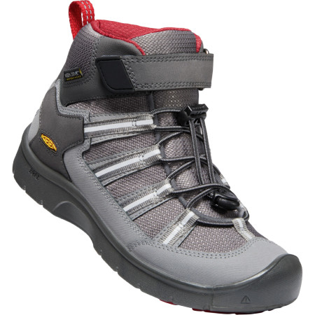 Детски обувки Keen Hikeport 2 Sport Mid Wp Youth сив/червен Magnet/ChiliPepper
