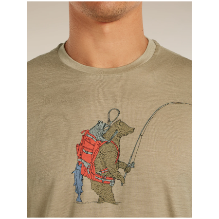 Функционална мъжка тениска Icebreaker Merino 150 Tech Lite SS Tee Bear Catch