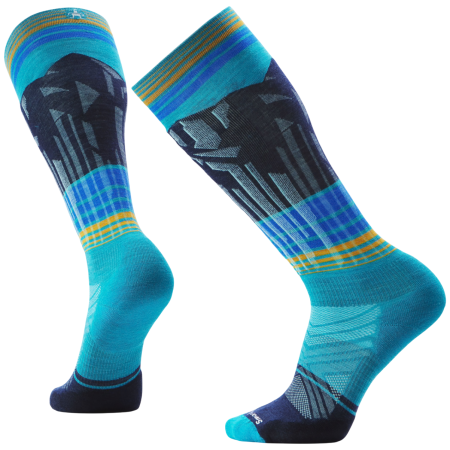 Скиорски чопапи Smartwool Ski Targeted Cushion Summit Shot OTC Socks син CAPRI